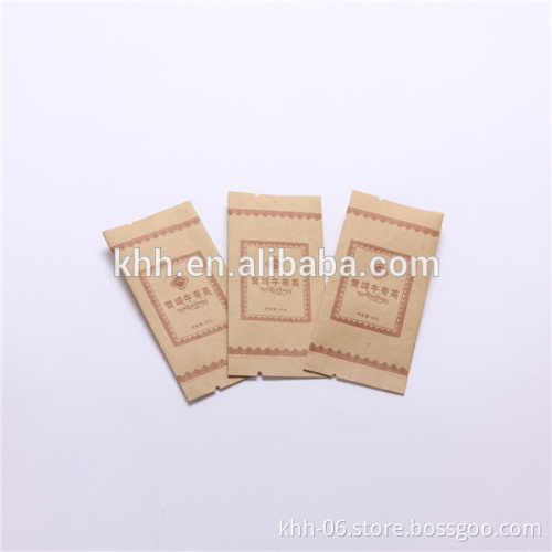printed brown kraft paper bag for tea